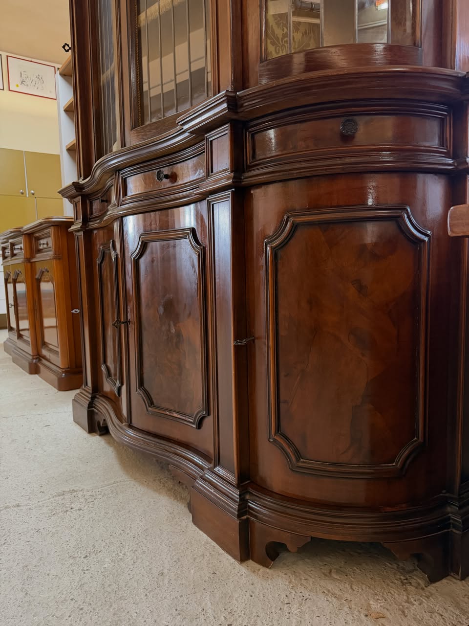 Vitrină din lemn masiv sh de calitate italiană 3517/U - imagine 6