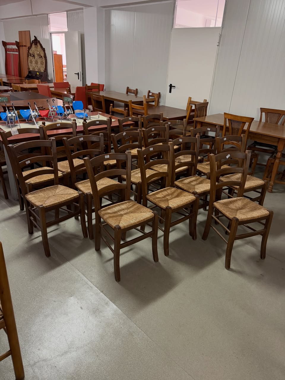 Scaun din lemn cu șezut din paie sh de calitate italiană - imagine 2