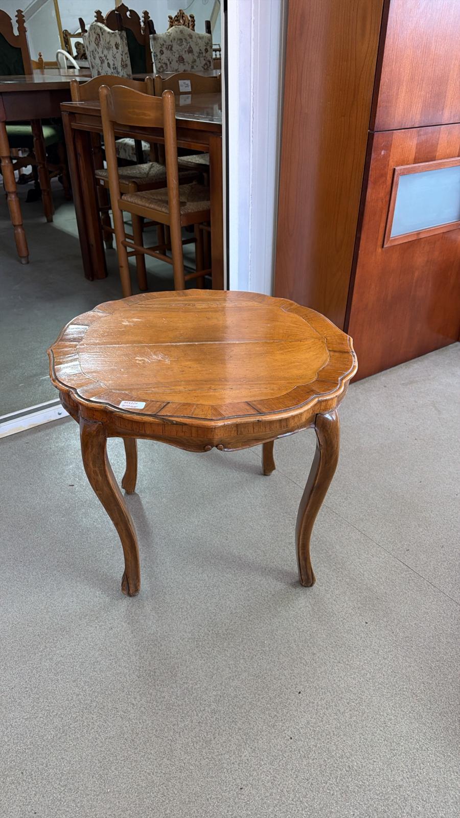 Măsuță rotundă vintage din lemn sh de calitate italiană 3562/U