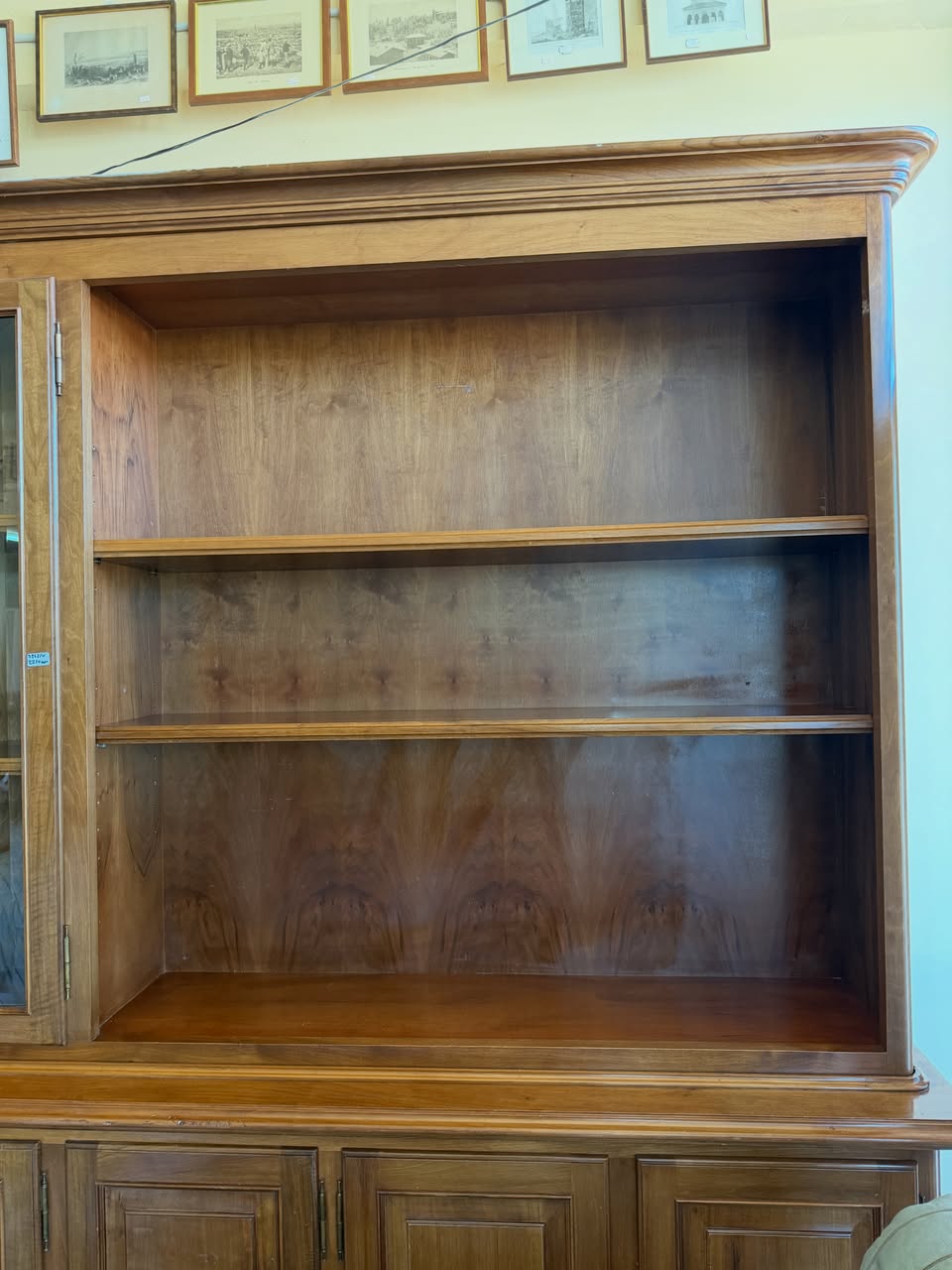 Bibliotecă living din lemn masiv sh de calitate italiană 3842/U - imagine 2