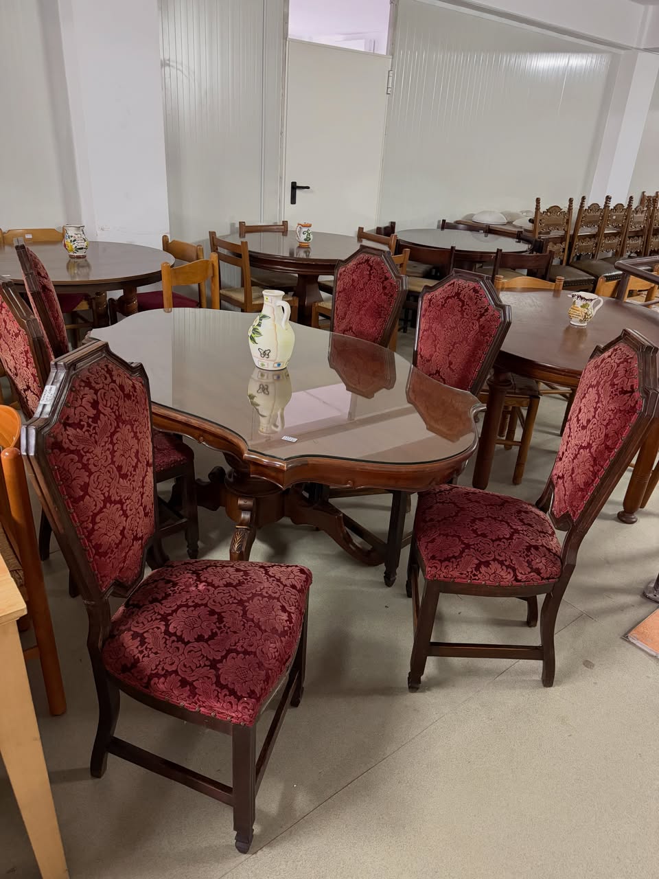 Masă Dining din Lemn Masiv sh de calitate italiană 3992/U - imagine 3