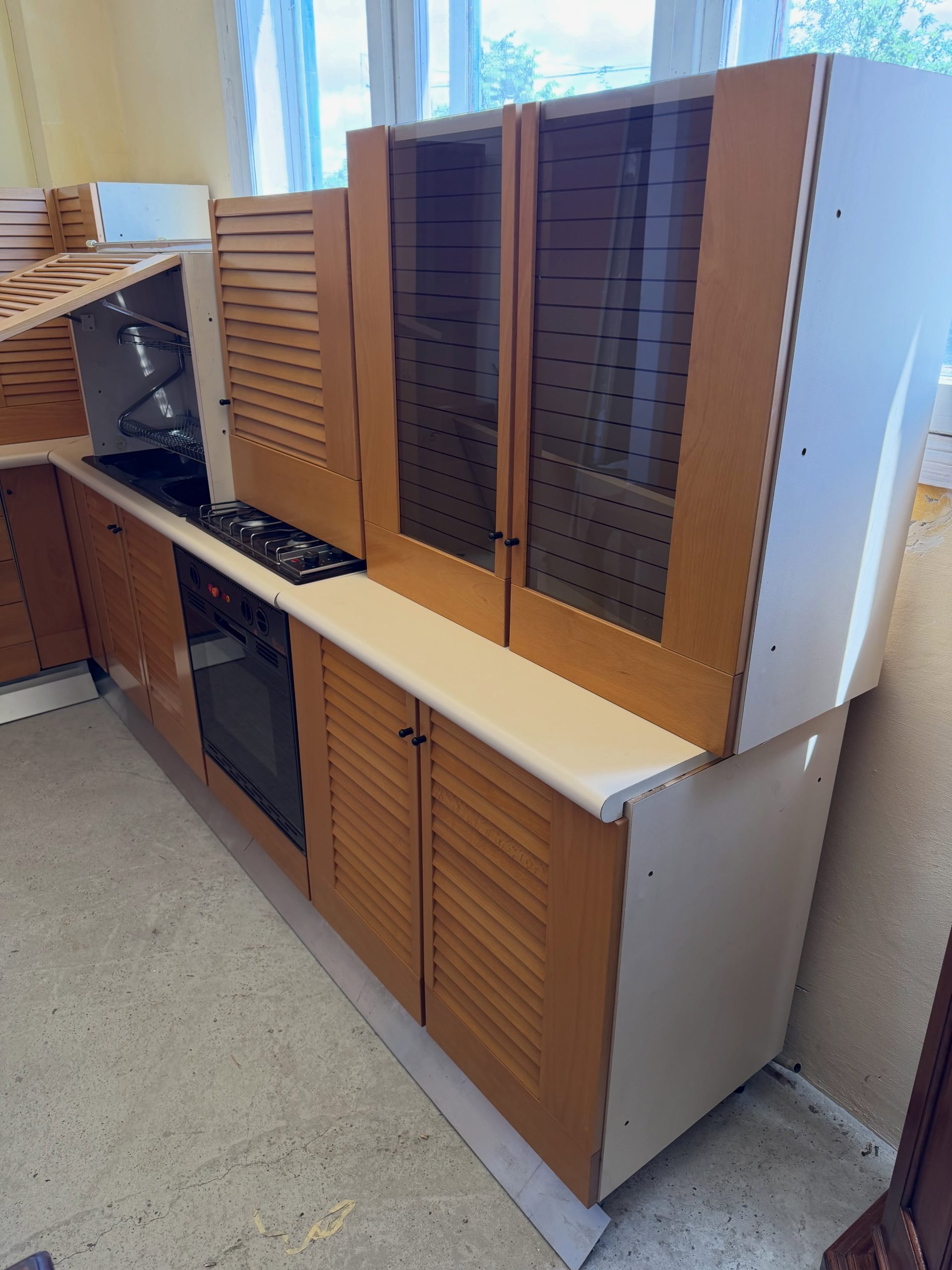 Bucătărie pe colt din lemn masiv Scavolini sh de calitate italiană 4012/U - imagine 5