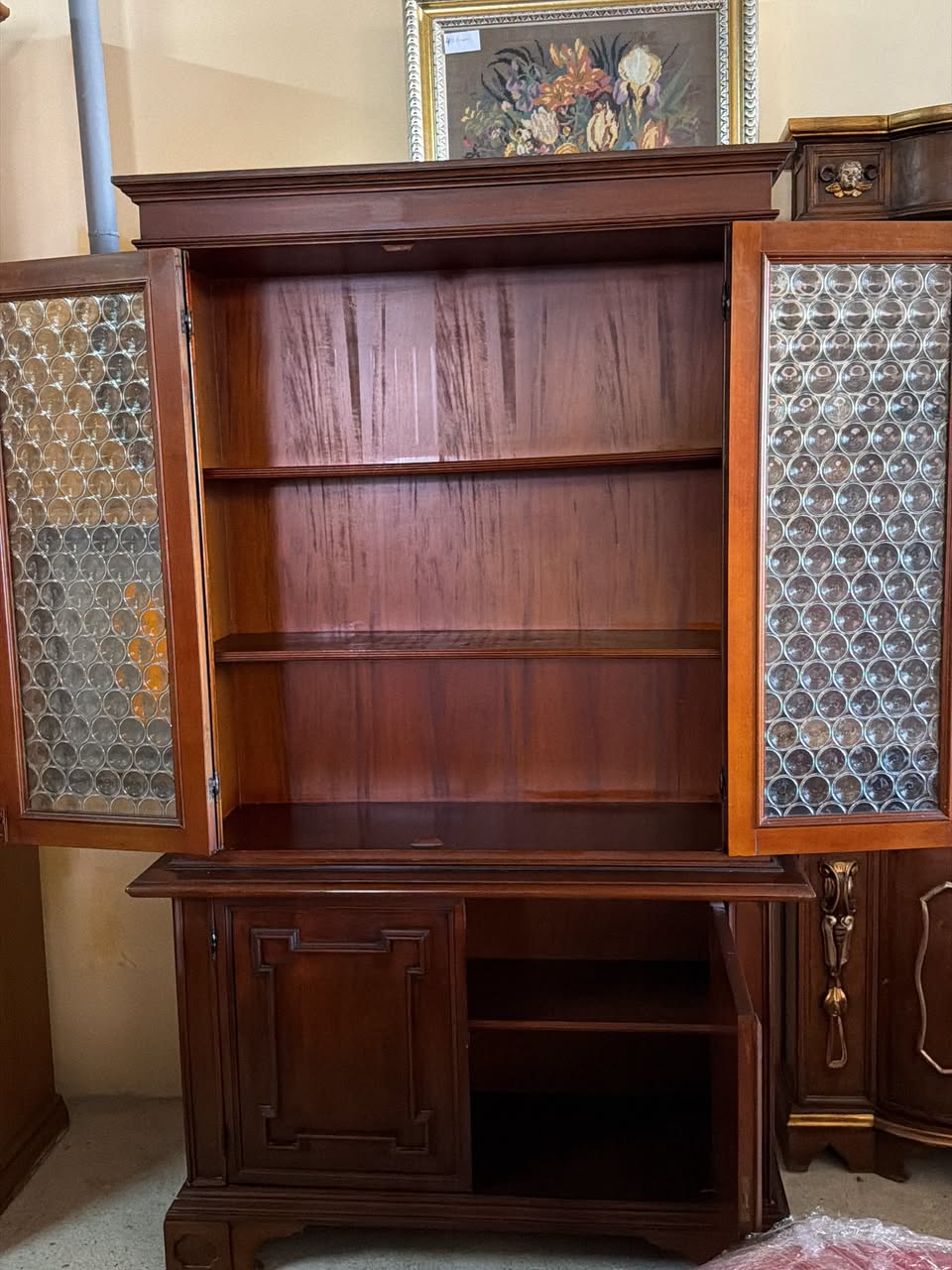 Vitrină Bibliotecă din Lemn Masiv sh de calitate italiană 3991/U - imagine 2